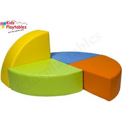 Soft Play Foam Blokken set 4 stuks oranje-groen-geel-blauw | speelblokken | baby speelgoed | foamblokken | bouwblokken | Soft play speelgoed | schuimblokken